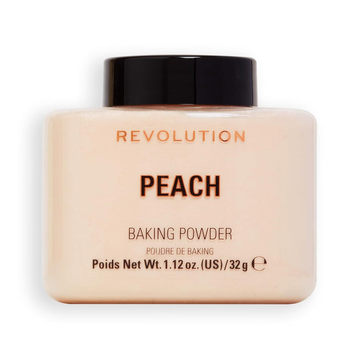 Revolution, Loose Baking Powder, Makeup Setting Powder, Long Lasting Coverage, Mattifies & Reduces Shine, Translucent, 1.12 Oz