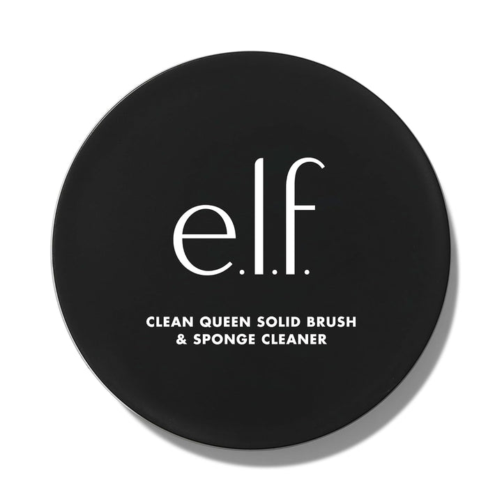 Clean Queen Solid Brush & Sponge Cleaner, Cleanses Face & Eye Makeup Brushes & Sponges, Nourishing, Non-Damaging Formula, Vegan & Cruelty-Free