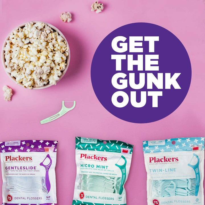 Micro Mint Dental Flossers, Travel Pack, Perfect Travel Size, Easy Storage, Dental Care On-The-Go, Fresh Mint Flavor, 12 Count