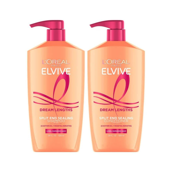 Elvive Dream Lengths Shampoo and Conditioner Kit, Paraben Free, 1 Kit