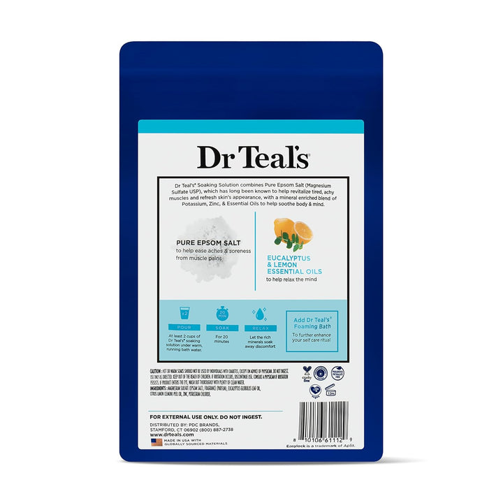 Pure Epsom Salt, Restorative Minerals with Magnesium, Potassium & Zinc, 3 Lbs