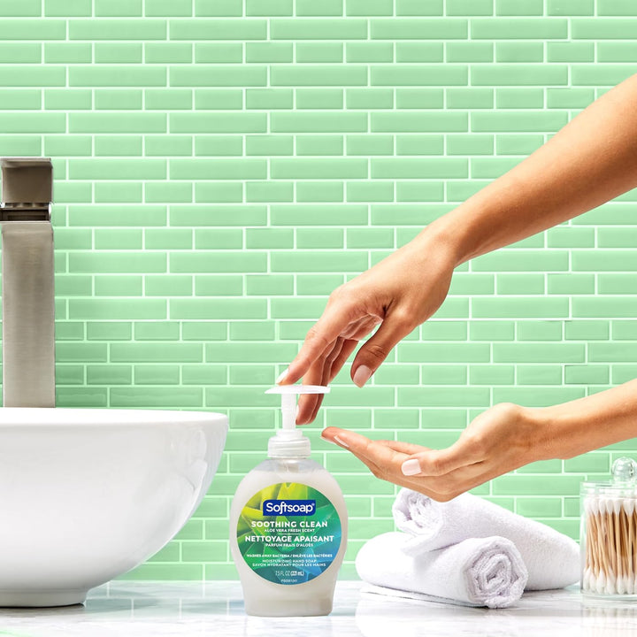 Moisturizing Liquid Hand Soap, Soothing Clean Aloe Vera - 7.5 Fl Oz (Pack of 6)