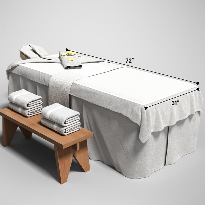 Fleece Massage Table Warmer, Extra Large 31" X 72" Heating Pad with 9 Heat Settings, Rapid Warming, LED Controller, 6' Detachable Power Cord