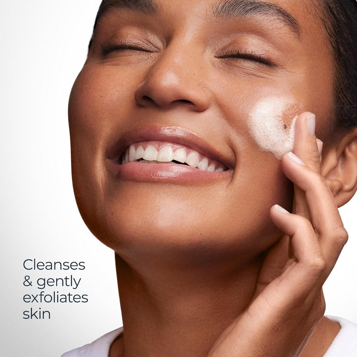 Radiant Tone Face Cleanser Gel with 2% Exfoliating AHA Complex, Gentle Face Wash Improves Skin Clarity and Boosts Radiance, All Skin Types, 6.8 Fl Oz Bottle