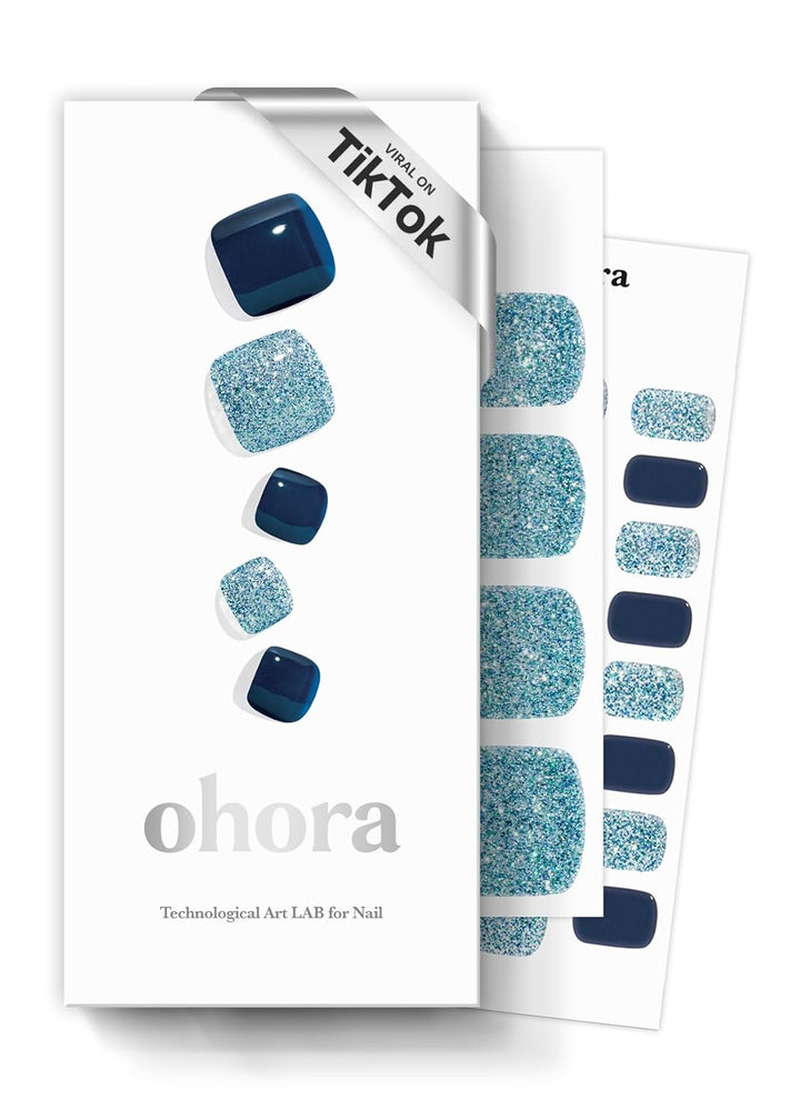 Semi Cured Gel Pedi Strips (P Chilly Red) - Works with Any Pedi Lamps, Salon-Quality, Long Lasting, Easy to Apply & Remove - Includes 2 Prep Pads, Pedi File & Wooden Stick