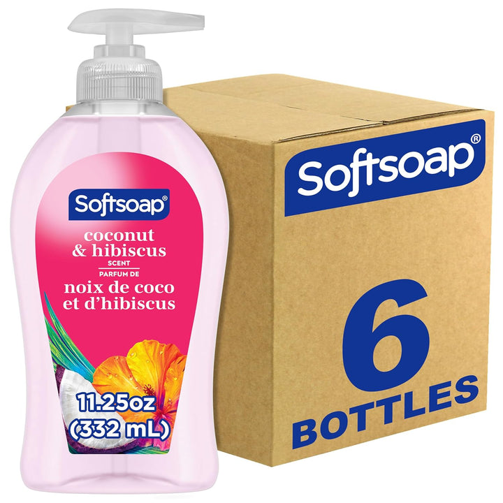 44571 Antibacterial Hand Soap, Crisp Clean, 11 1/4 Oz Pump Bottle, 6/Carton
