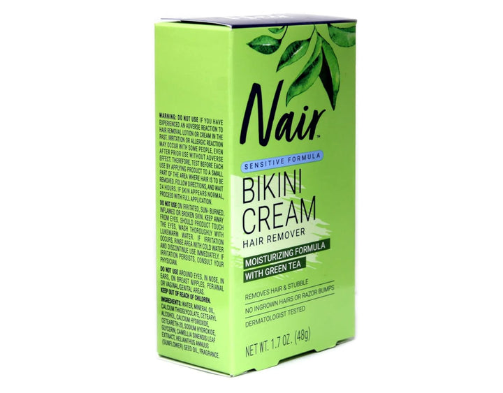 Bikini Cream with Green Tea Sensitive Formula, 1.7 Ounce