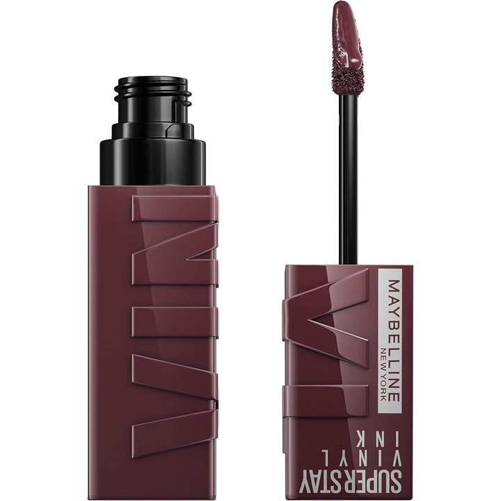 Super Stay Vinyl Ink Longwear No-Budge Liquid Lipcolor Makeup, Highly Pigmented Color and Instant Shine, Royal, Deep Wine Red Lipstick, 0.14 Fl Oz, 1 Count