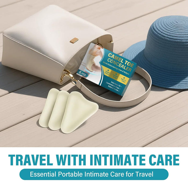 Camel Toe Concealer, 4PCS Reusable Camel Toe Underwear for Women, Waterproof, Soft, Washable Camel Toe Hider Suitable for Swimsuits, Leggings, Bikini &Tight Clothes