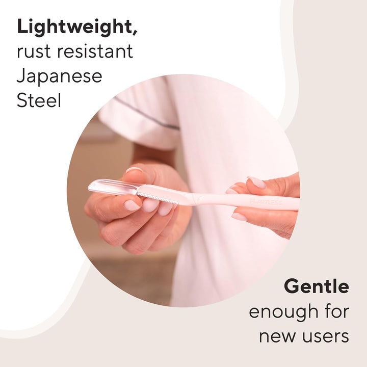 Dermaplane Facial Exfoliator and Hair Remover, Facial Hair Removal for Women, 6 Count