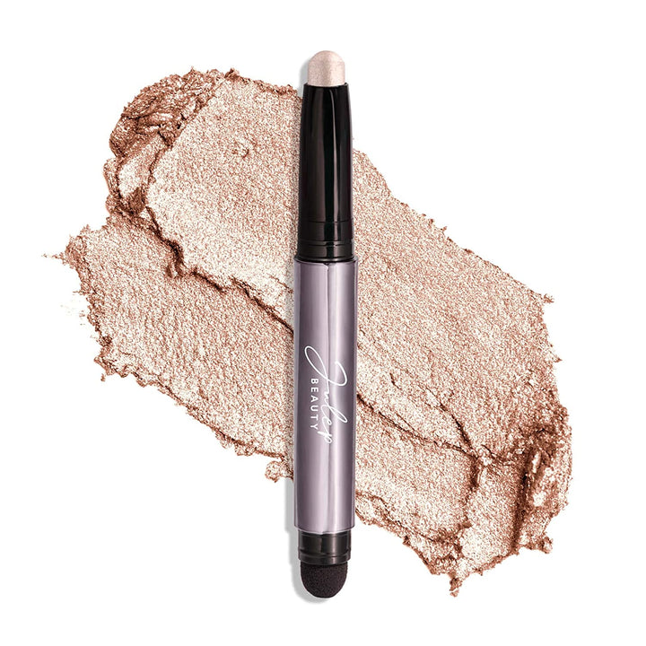 Eyeshadow 101 Cream-To-Powder Waterproof Shadow Stick – Champagne Shimmer – Long-Lasting, Crease-Proof, Medium Golden-Beige Shimmer Cream Eyeshadow with Built-In Smudger