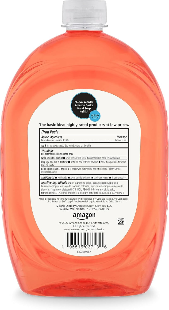 Liquid Hand Soap Refill, Light Moisturizing, Triclosan-Free, Citrus, 50 Fl Oz (Pack of 1) (Previously Solimo)