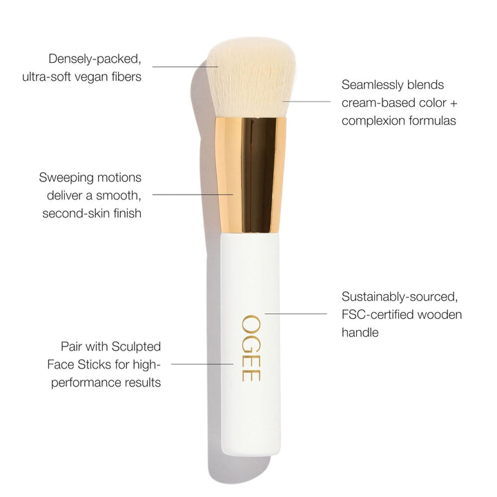 Blender Brush - Professional Quality Makeup Brush - Ultra-Soft Foundation Brush with Vegan Bristles for Flawless Makeup Application