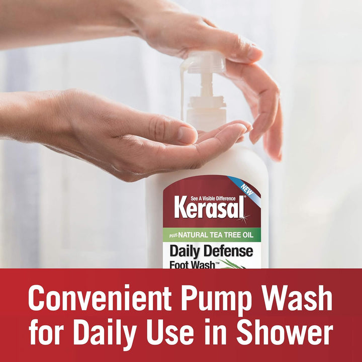 Daily Defense Foot Wash Daily Cleanser for Feet, 12 Ounce (Packaging May Vary)