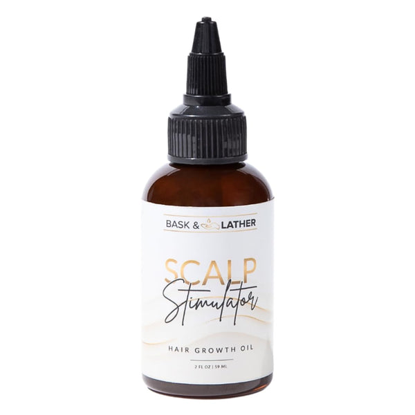 Scalp Stimulator Hair Growth Oil, Cold Pressed Mint and Rosemary Blend with Grapeseed for Hair Growth, Organic Natural Leave In, All Hair Types, 2 Fl Oz