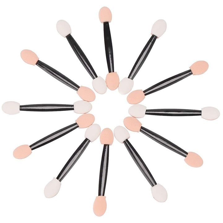 Disposable Dual Sides Eye Shadow Sponge Applicator Eyeshadow Brushes Makeup Brush (30Pcs-Black)