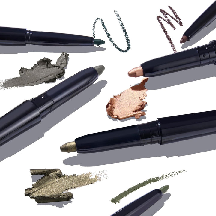 Swipe-N-Line Dual-Ended Eyeshadow + Eyeliner - Earthy (Taupe-Green/Warm Green) - Cream Eyeshadow & Smooth Glide Eyeliner - Waterproof & Crease-Free Color