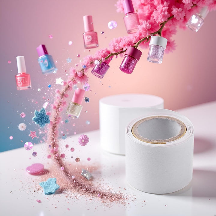 White Strong Nail Protector Fiberglass Wrap for UV Gel Acrylic Nails Self Adhesive Fiberglass Abd Silk Wrap Nail Art Tool Silk Clean Self Adhesive anti Damage DIY Gifts