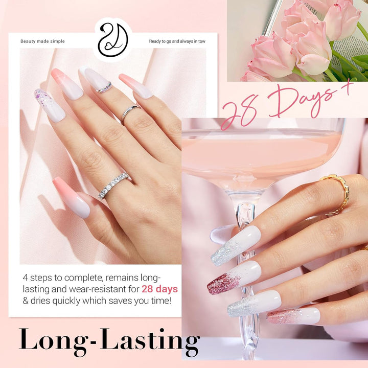 Dip Powder Nail Kit with Electric Nail Drill, 24 Colors Nude Pink Glitter Nail Powder Starter Kit with Dip Liquids Base Top Coat Activator Portable Manicure French Nail Art Essential Set