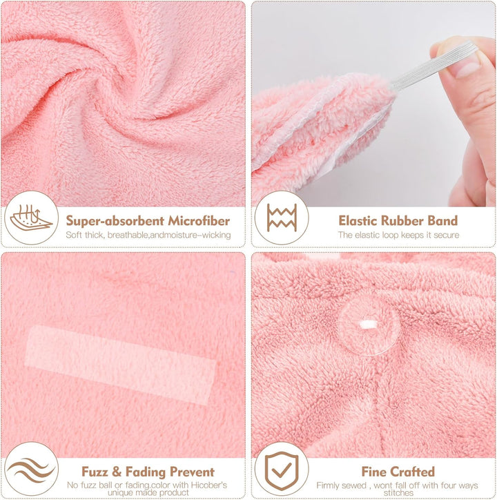 Microfiber Hair Towel for Women: Christmas Stocking Stuffers for Women Teen Girls Kids Drying Wrap Towels for Curly Hair Head Accessories 3 Pacs anti Frizz Mom Gifts