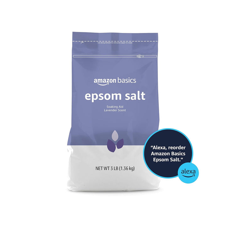 Epsom Salt Soaking Aid, Lavender Scented, 3 Pound, 1-Pack (Previously Solimo)