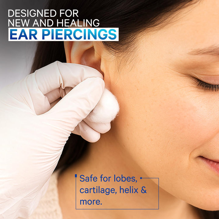 after Piercing Ear Care Solution 4 Oz 2-Pack – Gentle Piercing Care for Newly Pierced Ears
