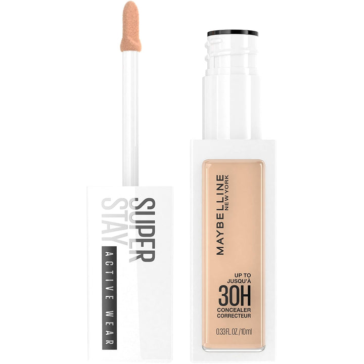 Super Stay Liquid Concealer Makeup, Full Coverage Concealer, up to 30 Hour Wear, Transfer Resistant, Natural Matte Finish, Oil-Free, Available in 16 Shades, 18, 1 Count