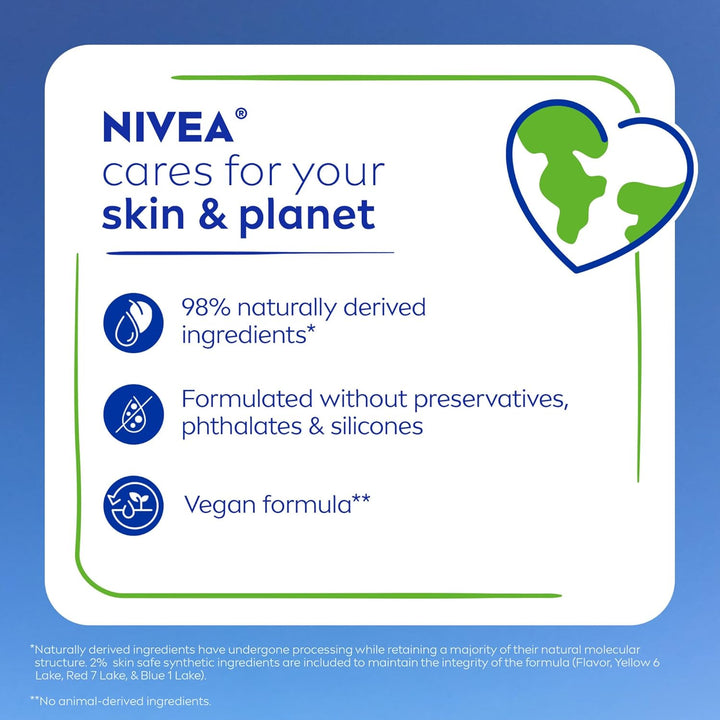 Lip Care, Fruity Tinted Lip Balm Variety Pack, Cherry, Strawberry, Blackberry and Watermelon Flavors, 3-In-1 Moisture, Repair and Color, 0.17 Oz Stick, Pack of 4