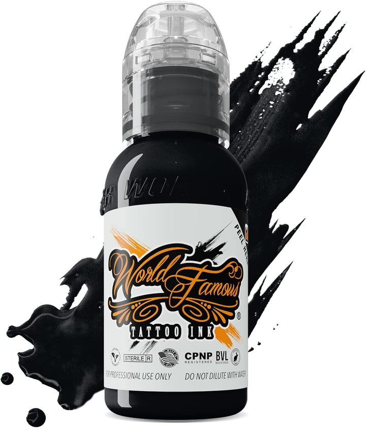 - Blackout Black, Ultra-Thin Black Tattoo Ink for Lining, Shading & Portrait Work - Vegan, Cruelty-Free, Professional-Grade Supplies & Equipment