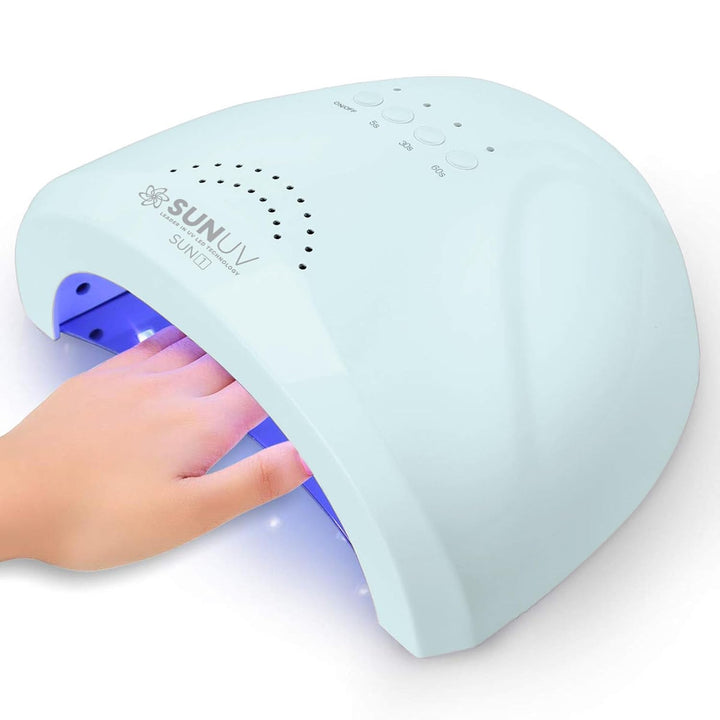 UV LED Nail Lamp, Gel Light for Nail Polish UV Dryer with 3 Timers Sunone White