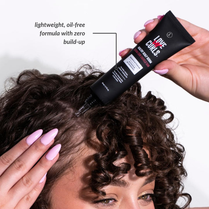 - Healthy Scalp Serum Growth Hair Activator, Turmeric & Basil Extracts for Deep Moisturizing and Thicker Full Hair, Vegan, 50Ml