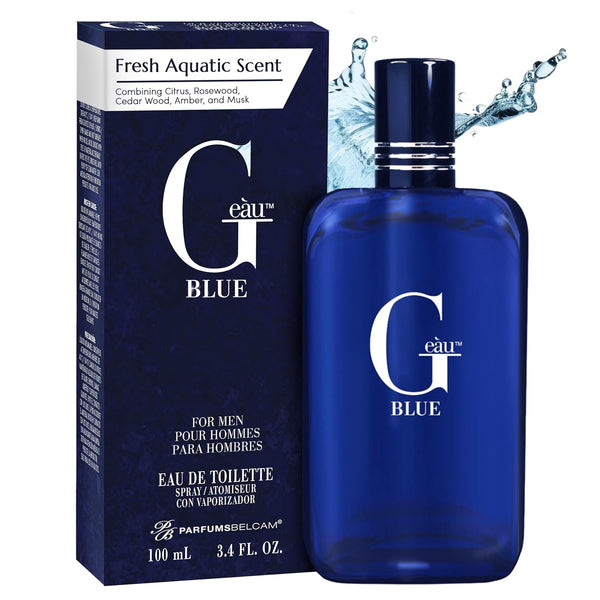 G Eau Blue Eau De Toilette Spray – Men’S Cologne, Long-Lasting Summer Fragrance for Men and Teen Boys, Perfume Para Hombre – 3.4 Fl Oz – Fresh Blue Scent