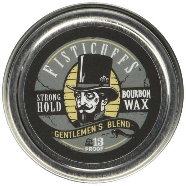 Fisticuffs Strong Hold Mustache Wax Gentlemen'S Blend 1 OZ. Tin
