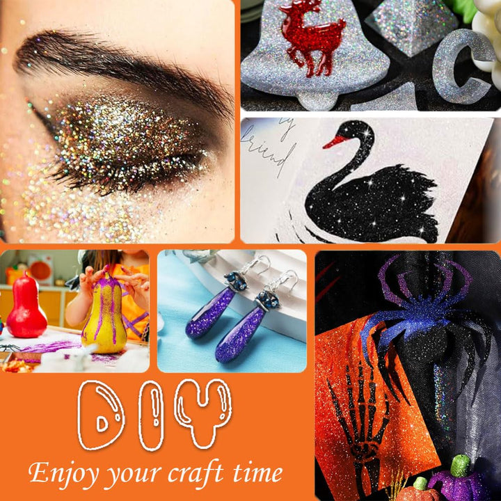 250-Piece No-Mess Temporary Glitter Tattoo Kit for Kids, 203 Unique Stencils,3 Glue,4 Brushes,Boys Girls Adults Glitter Tattoos Kids Make up Kit, Gifts for Girls 6-12, Boys Birthday Party Halloween