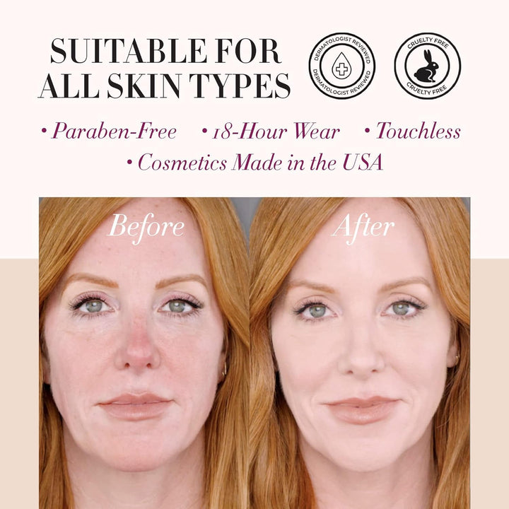 Air Icon Makeup Airbrush System and 4-Piece Foundation Starter Kit, Medium Coverage - Quick, Easy & Long Lasting Application - Includes Silk 4-In-1 Foundation, Highlighter & Blush