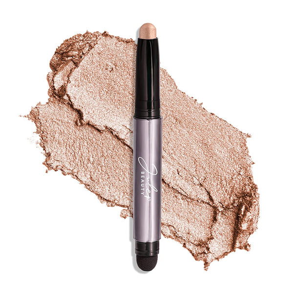 Eyeshadow 101 Cream-To-Powder Waterproof Shadow Stick – Champagne Shimmer – Long-Lasting, Crease-Proof, Medium Golden-Beige Shimmer Cream Eyeshadow with Built-In Smudger