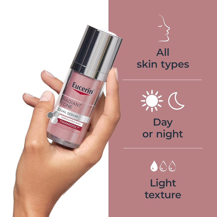 Radiant Tone Dual Serum Dark Spot Corrector, Dark Spot Serum with Thiamidol and Hyaluronic Acid, Helps Visibly Reduce the Look of Persistent Dark Spots, 1 Fl Oz Bottle