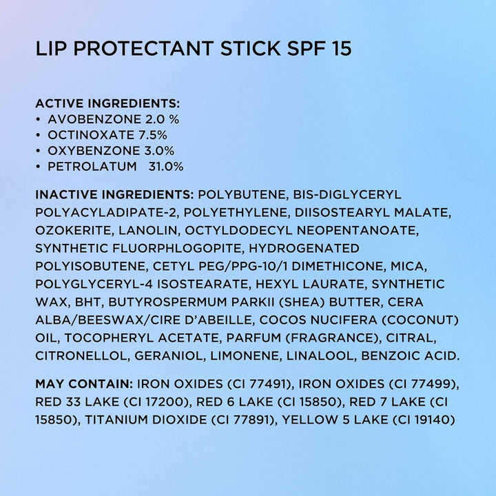 Eight Hour Cream Lip Protectant Stick, SPF 15 Sunscreen Balm, Moisturizer for Dry, Cracked Lips with Shea Butter, Coconut Oil & Vitamin E, 0.13 Oz