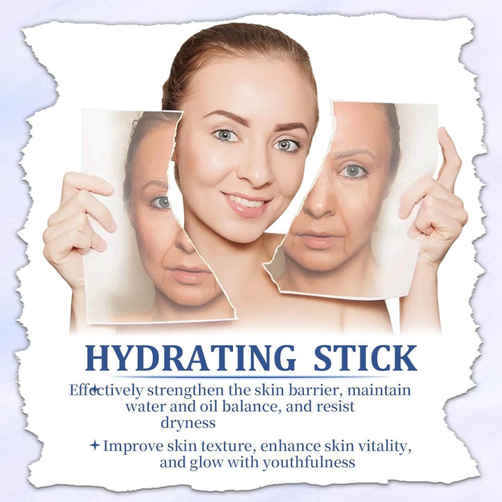 2PCS Calcium Multi Balm, Calcium Volume Multi Balm, Korean Collagen Moisturing Stick, Wrinkle Core Stick, Moisturizing Cream, Hydrating, Firming Skin, Suitable for Eyes, Neck, Face