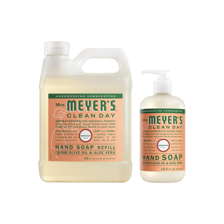 CLEAN DAY Hand Soap, Made with Essential Oils, Biodegradable Formula, Rain Water, 12.5 Fl. Oz - Pack of 3