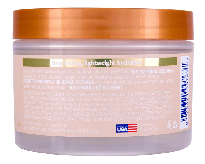 Whipped Shea Body Butter - Vanilla - 8.4 Oz - Lightweight, Long-Lasting, Hydrating Moisturizer - Made with Shea Butter