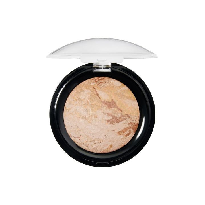 Award-Winning Baked Balance-N-Brighten Color Correcting Powder Foundation - Medium - Buildable Light to Medium Coverage - Demi-Matte Natural Finish