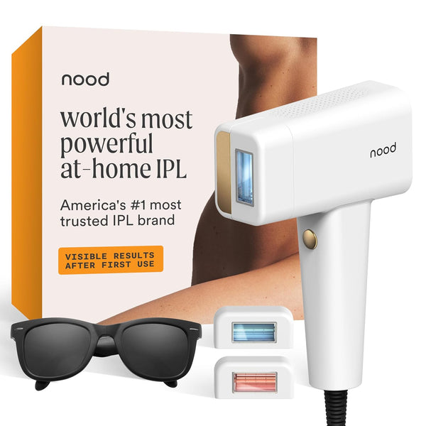 NEW ™ Flasher Pro — IPL Laser Hair Removal Device for Women & Men with Sapphire Cooling — Pain-Free & Permanent, Visible Results after First Use & Works Everywhere Hair Grows — Gloss White