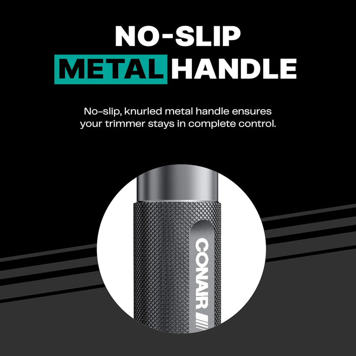 Men Ear, Nose and Eyebrow Trimmer, Patented 360° Bevel Blade for No Pulls, Nicks or Cuts Guaranteed, Nose Hair Trimmer for Men, Non-Slip Grip, 5-Piece Kit with Travel Case