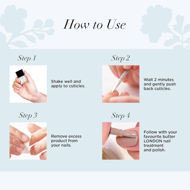 Cuticle Remover Liquid, Melt Away - Cuticle Softener Oil Exfoliator Gently Removes Dry & Overgrown Skin - Nail Care for Clean & Healthy-Looking Nails, Home Manicure & Pedicure