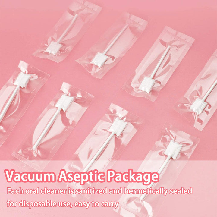 Baby Tongue Cleaner, 42Pcs Disposable Infant Toothbrush, Gauze Gum Cleaner Baby Oral Cleaning Stick Dental Care for 0-36 Months + Free 1 Finger Toothbrush