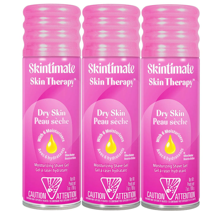 Skin Therapy Dry Skin Shave Gel for Women, 3 Pack |  Shaving Cream for Women, Womens Shaving Cream, Shaving Foam, Womens Shave Gel, Pack of 3, 7Oz Each