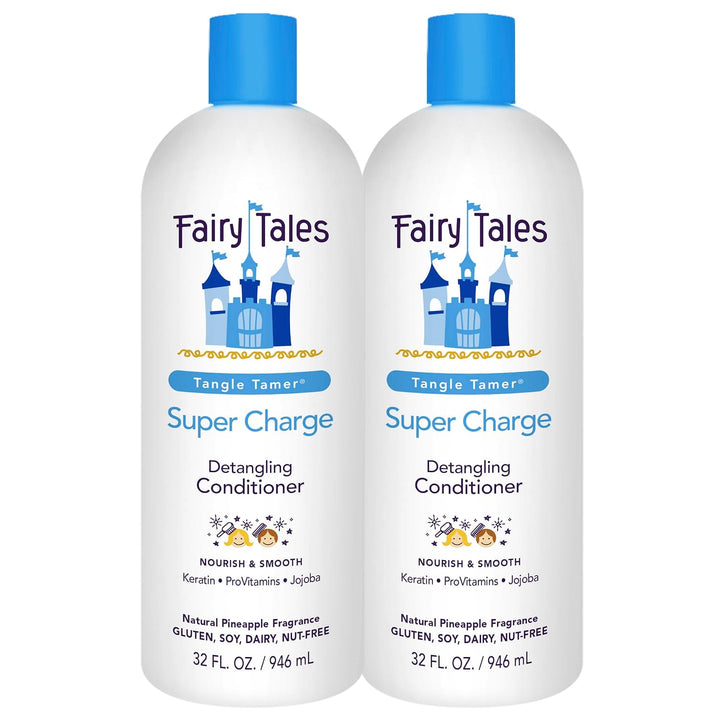 Tangle Tamer Super Charge - Detangling Conditioner for Kids - Paraben Free, Sulfate Free, Gluten Free, Nut Free - 12 Oz