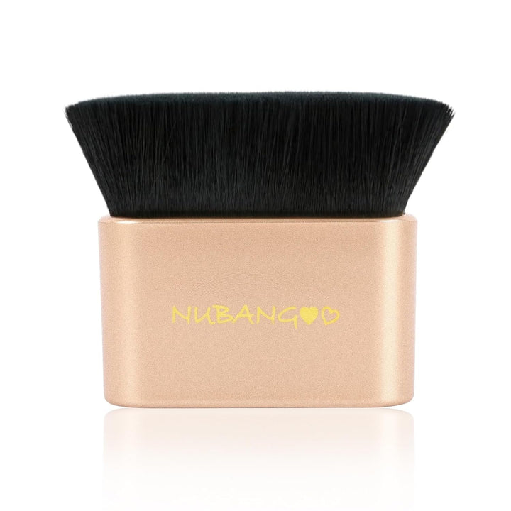 Professional Kabuki Foundation Brush,Makeup Brush, Self Tanner Brush,Self Tanning Brush,Foundation Makeup Brush Cream Powder Liquid,Face Neck Body Leg Tanning Makeup (Pink Gold)
