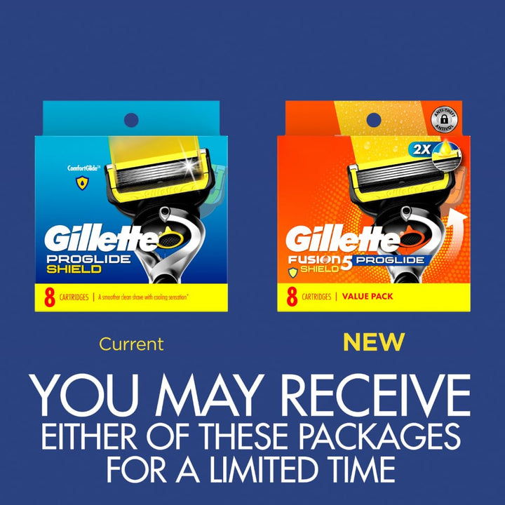 Proglide Shield Razor Refills for Men, 8 Blade Refills